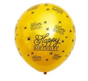 Шары воздушные Happy birthday, металл золото
