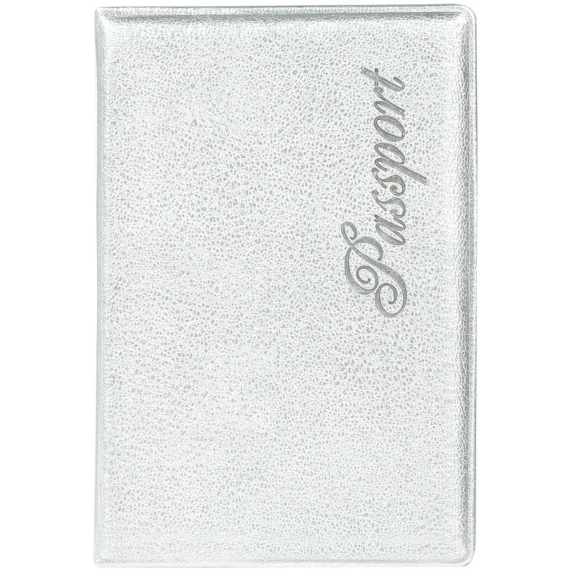 Обложка для паспорта OfficeSpace Fusion серебро