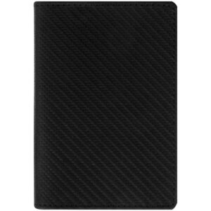 Обложка для паспорта OfficeSpace Карбон кожа черны