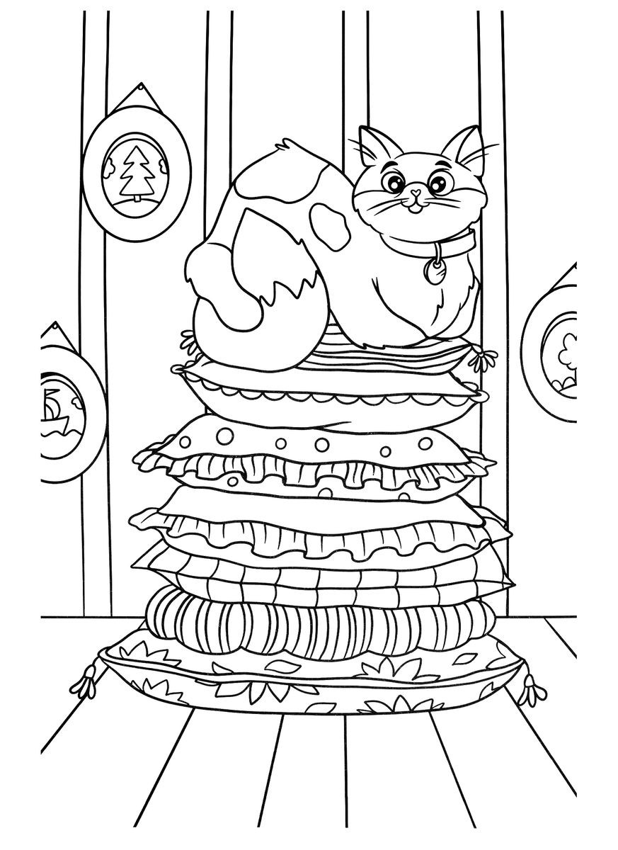 Макси-раскраска КОТИКИ И СОБАЧКИ 150наклеек