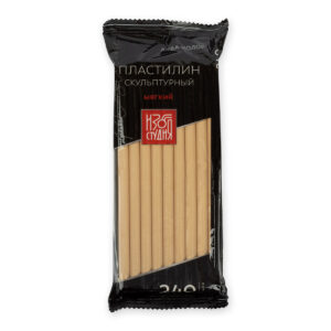 Пластилин скульптурный Аква-колор Изостудия СКУЛЬПТАЛИН 240г №7 телесный мягкий