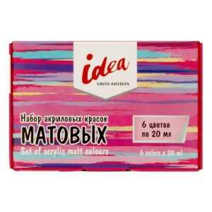 Краски акриловые VISTA-ARTISTA idea матовые  6цв. по 20мл