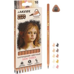 Карандаши цветные deVENTE Skin Tints 10 цв.оттенки