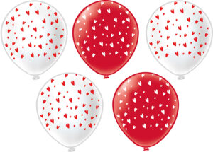 Шары воздушные Сердца 12"