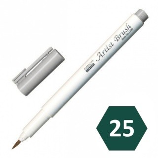 Маркер-кисть MARVY Bottle Green акварельные чернил