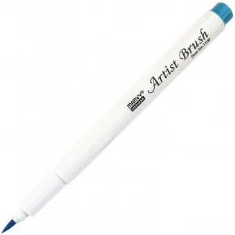 Маркер-кисть MARVY Manganese Blue акварельные черн