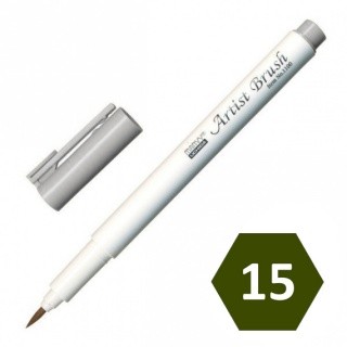 Маркер-кисть MARVY Olive Green акварельные чернила