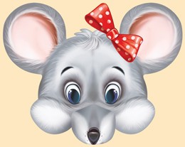 Маска МЫШЬ (девочка)