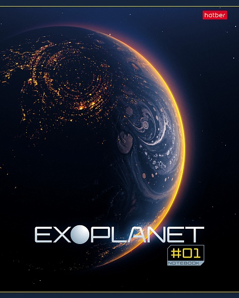 Тетрадь 80л. клетка  Hatber Exoplanet