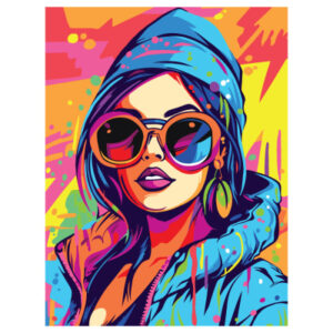 Картина по номерам на картоне ТРИ СОВЫ Яркий стиль 30х40см