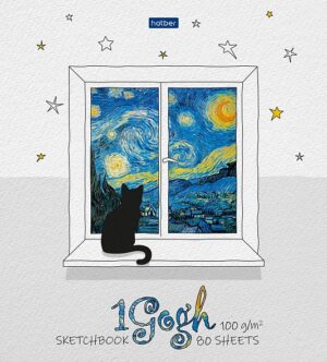 Скетчбук А5  80л 1Gogh 100г/м гребень