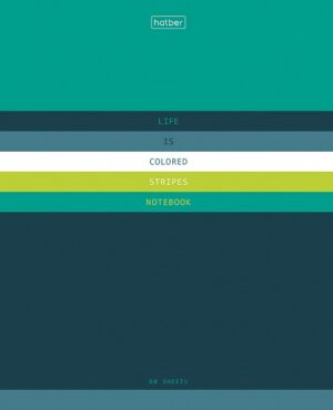 Тетрадь 60л. клетка Hatber Жизнь в полосочку