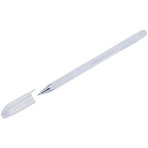 Ручка гелевая CROWN Hi-Jell Pastel белая 0,8мм