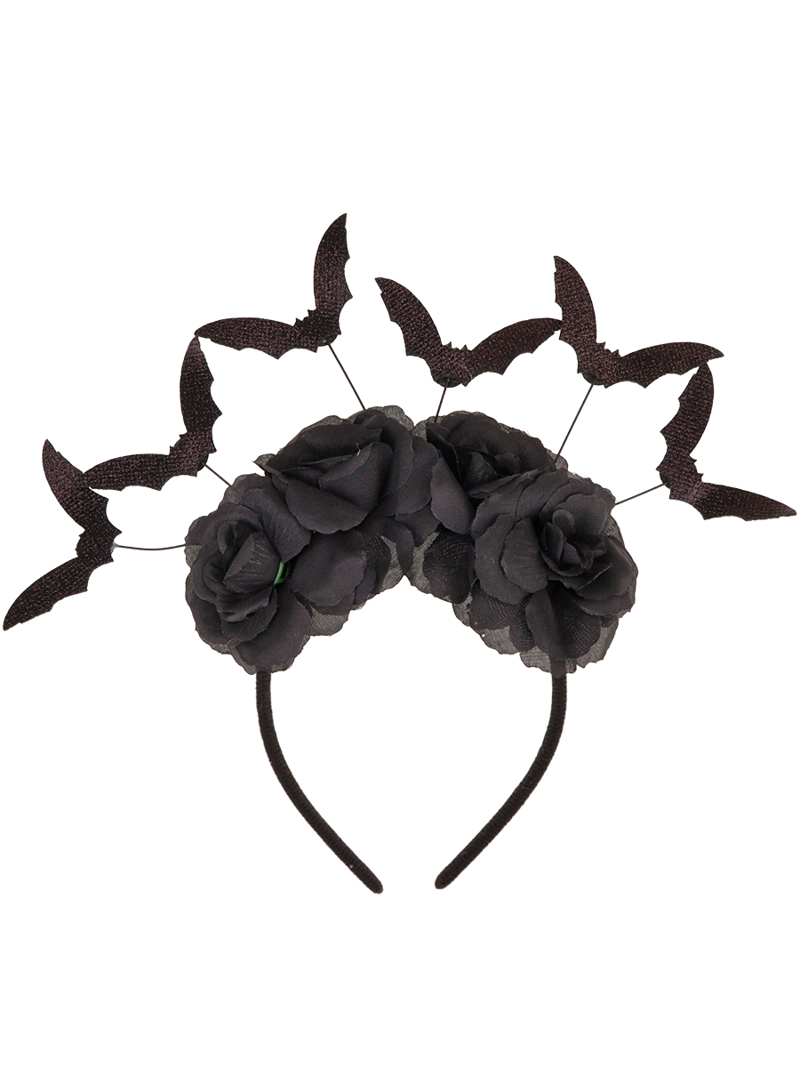 Карнавальный ободок Королева ночи, черный