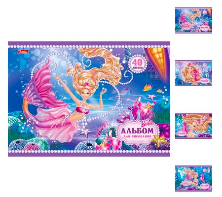 Альбом для рисов. 40л. Hatber БАРБИ