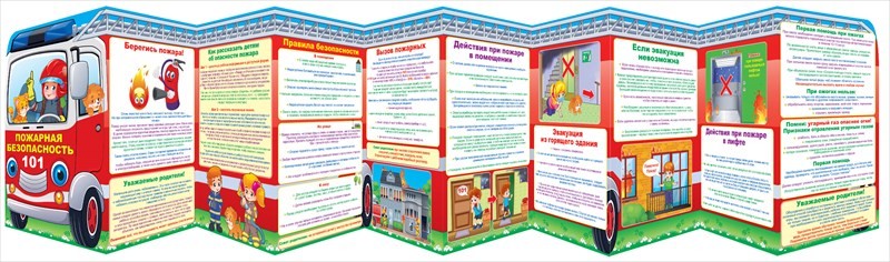 Стенд-гармошка Пожарная безопасность