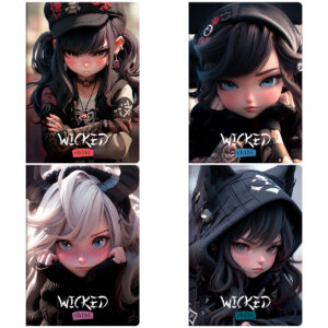 Тетрадь 40 л. клетка MESHU Сhibi, ЕВРО