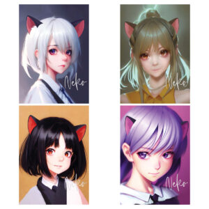 Тетрадь 40 л. клетка MESHU Neko, ЕВРО