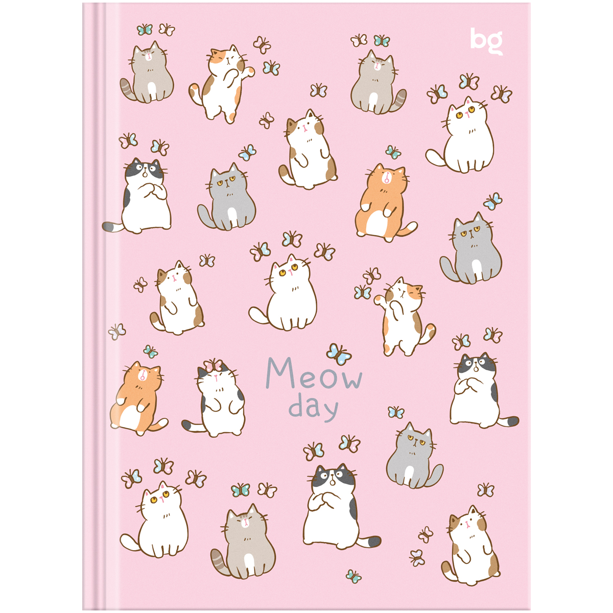 Бизнес-блокнот А6 80л. BG Meow day