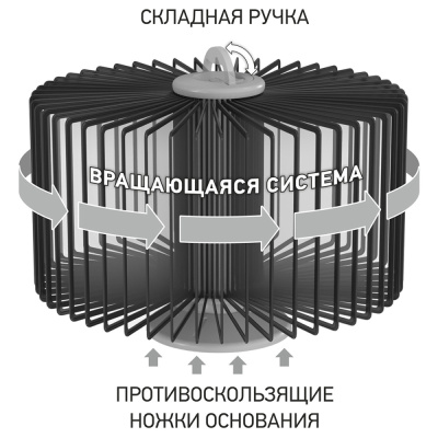 Демо-система настольная OfficeSpace с 30 черными панелями, вращающаяся