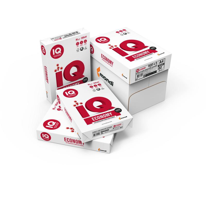 Бумага IQ ECONOMY А4 500л. 80г 104% 1/5