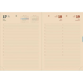 Ежедневник датир. А5, 176л. deVENTE Chelsea бежевы