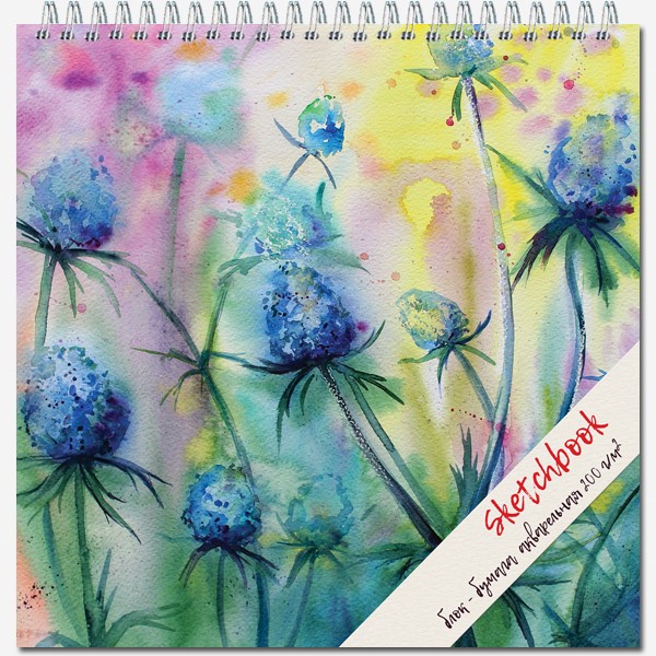Скетчбук 280х280 20л Полином SKETCHBOOK аквар.200г