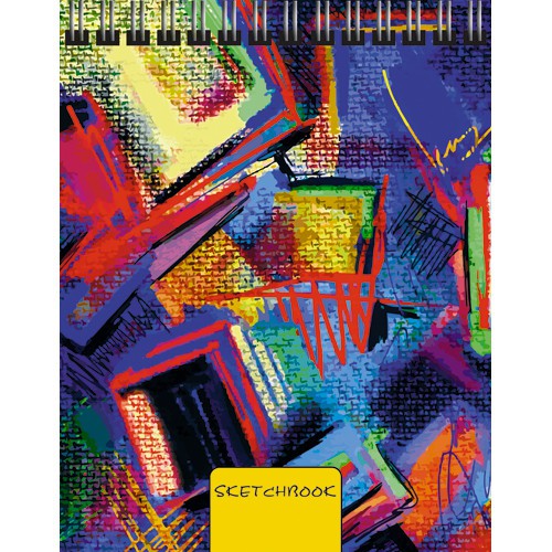 Скетчбук А6  80л 7БЦ Яркий холст
