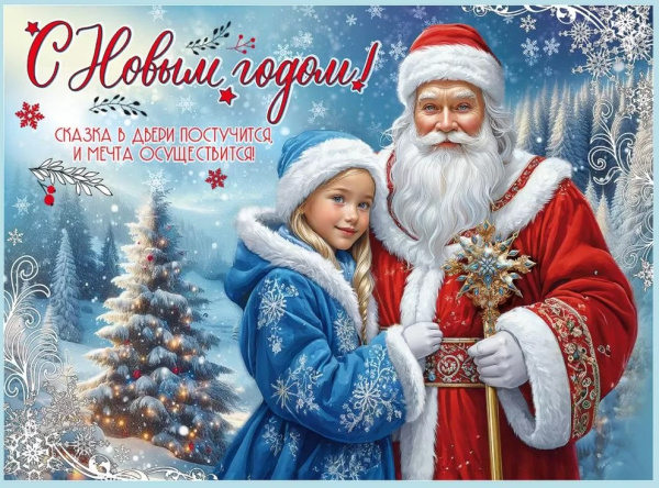 Плакат С НОВЫМ ГОДОМ! А2 9201684