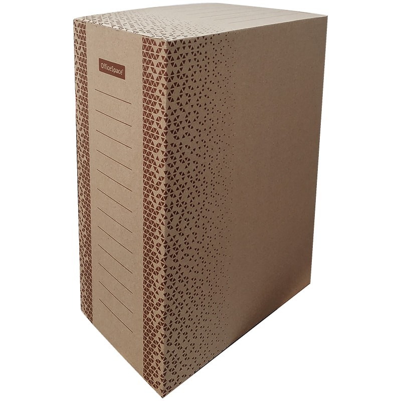 Короб архивный 150мм с клапаном гофрокартон бурый