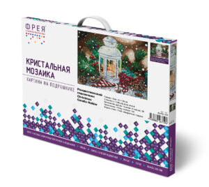Алмазная мозаика ФРЕЯ 30х40см Рождественский подсвечник