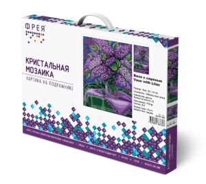 Алмазная мозаика ФРЕЯ 30х40см Ваза с сиренью