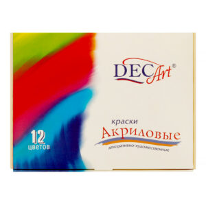 Краски акриловые 12цв. 20мл DecArt