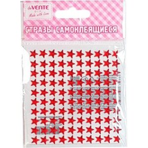 Стразы самоклеящиеся deVENTE Star  8мм красные акр