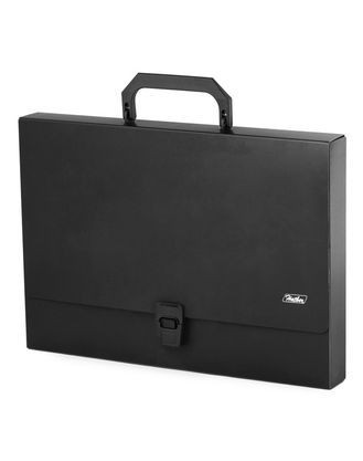 Папка-портфель 1 отдел Hatber STANDARD черн.