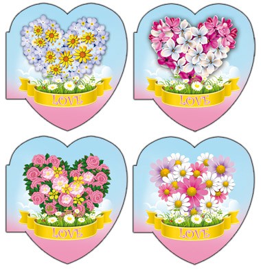 Блокнот 48л., А7 ЦВЕТЫ ДЛЯ НАСТРОЕНИЯ вырубка