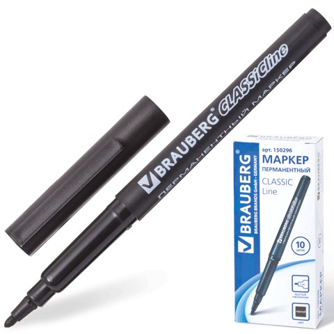 Маркер BRAUBERG Classic line1мм черный