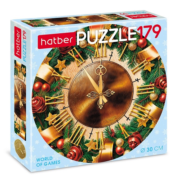 ПАЗЛЫ 179 эл. круглые Часы d300мм