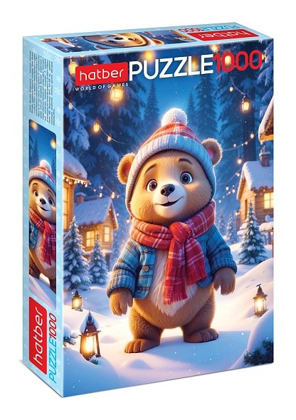 ПАЗЛЫ 1000 эл. Мишка на севере 480х680мм