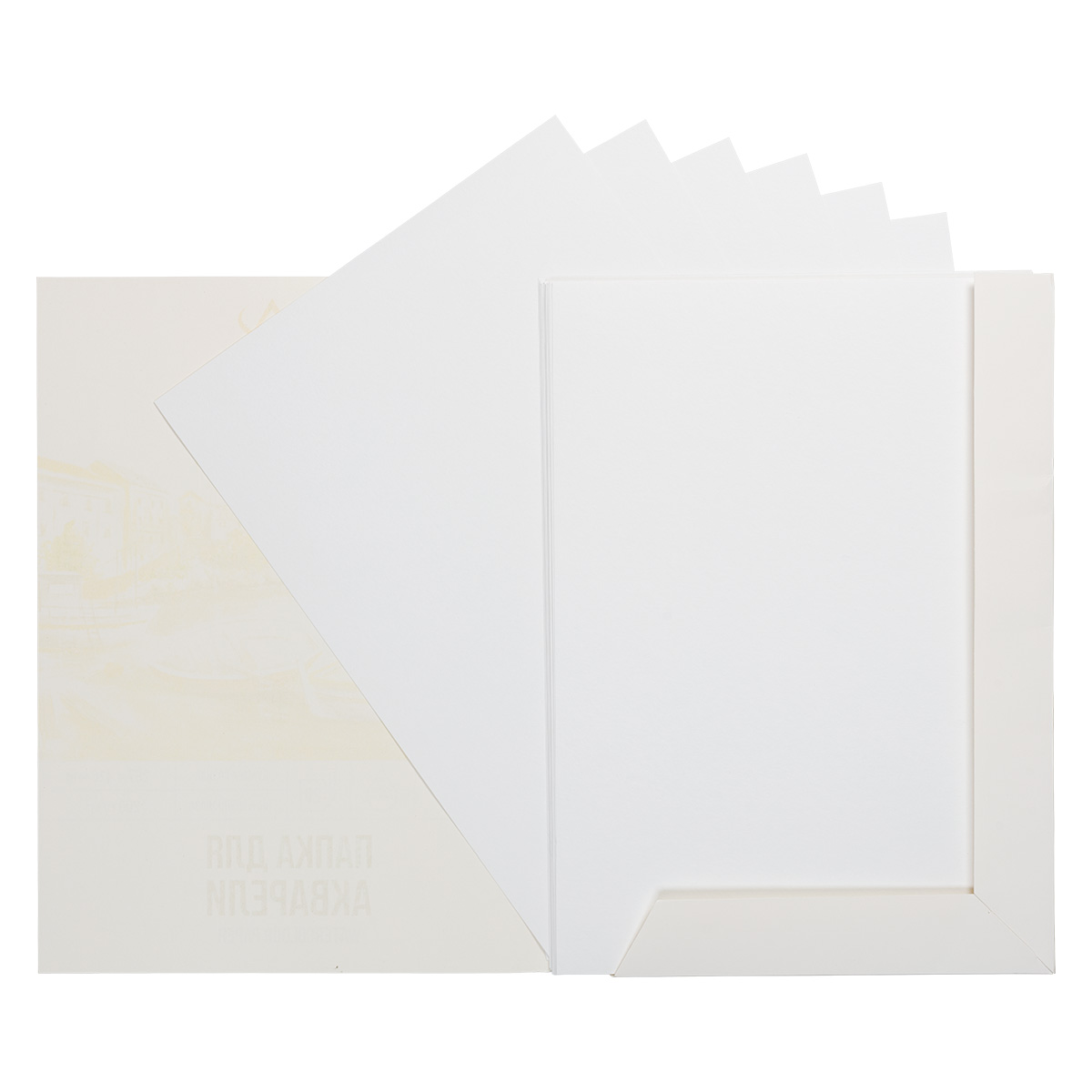 Папка для акварели А3 20л VISTA-ARTISTA  Лодочки 200г/м2, гознак тисненая