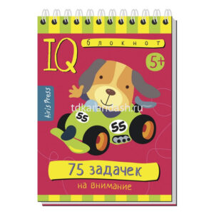 Умный блокнот 75 задачек на внимание 5+ АЙРИС