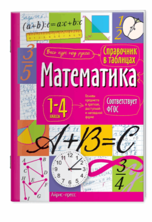 Справочник в таблицах. Математика 1-4 классы АЙРИС