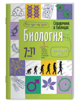 Справочник в таблицах. Биология 7-11 класс АЙРИС