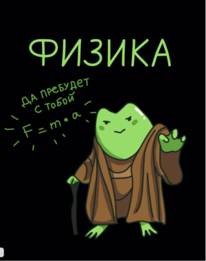 Тетрадь 48 л. клетка Эксмо Жабка ФИЗИКА