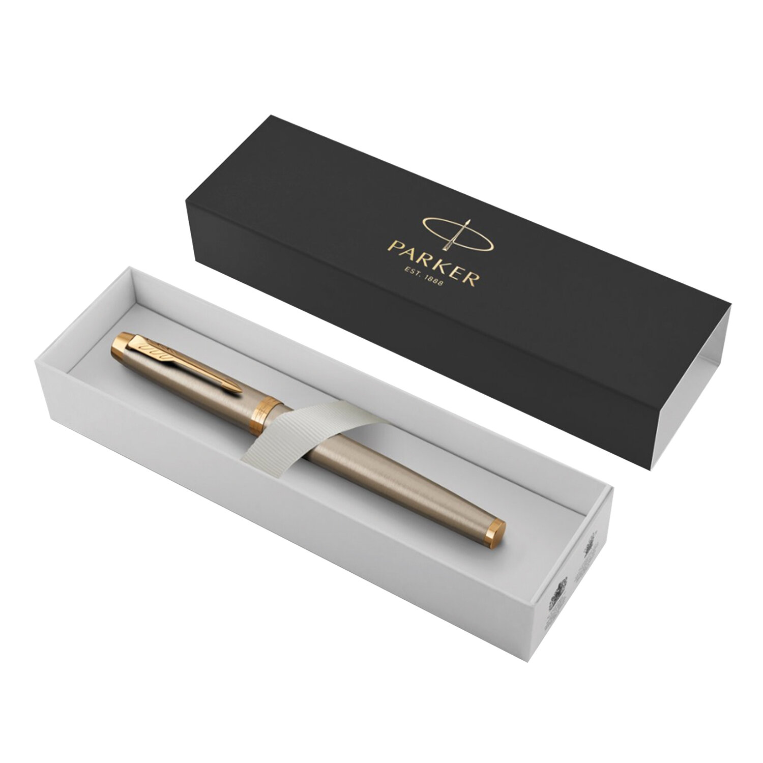 Ручка-роллер PARKER IM Core Brushed Metal GT корпус серебристый