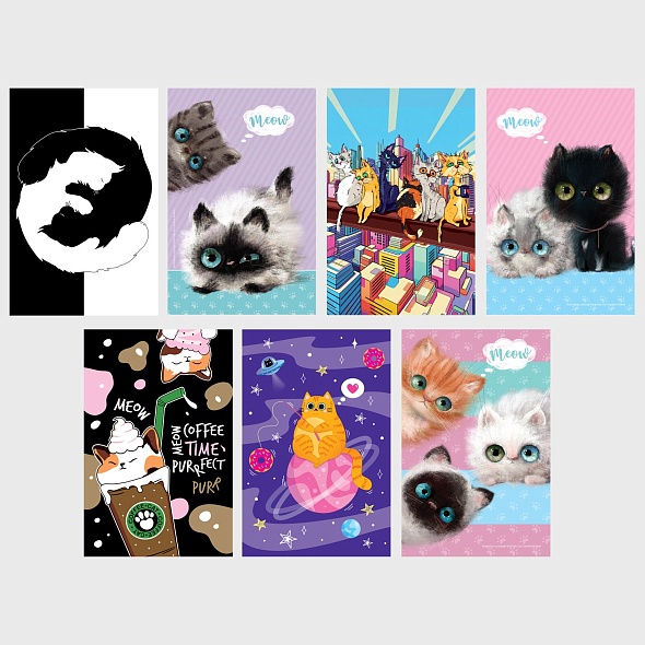 Набор мини-постеров Котэ, 35шт.