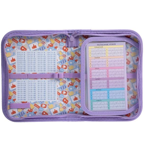 Пенал 1отд. Hatber 190х130мм с откидной планкой Butterfly