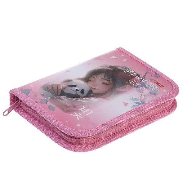 Пенал 1отд. Hatber 190х130мм с откидной планкой Нежные моменты