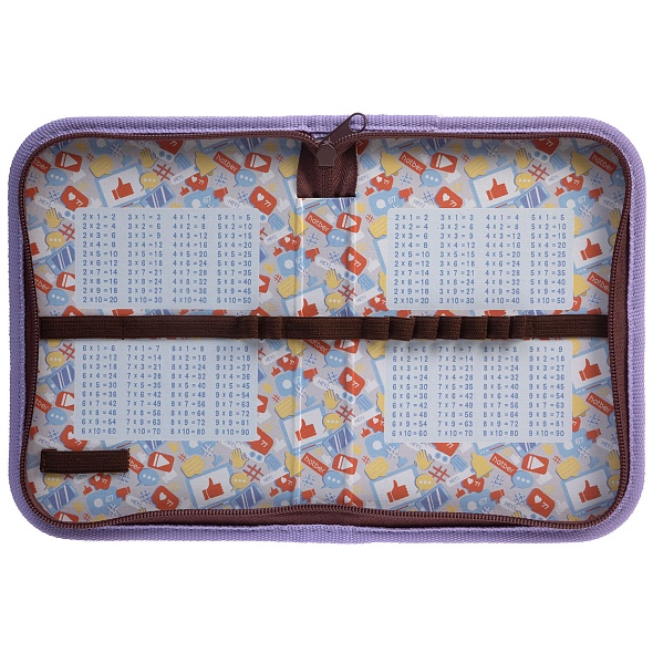 Пенал 1отд. Hatber 190х130мм Пушистый мишка