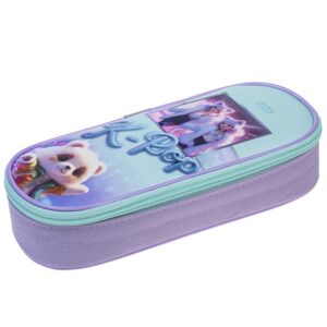 Пенал мягкий на молнии Hatber 220х90х50мм K-pop мишки